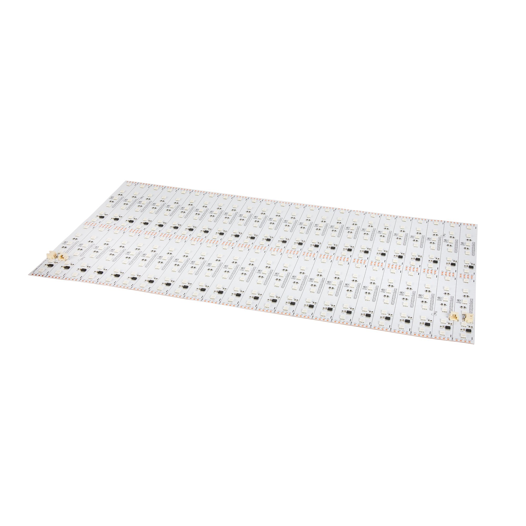Addressable RGB LED Light Sheet - 18.9” x 9.5” - 24V - IP20 - XH Pin Connection